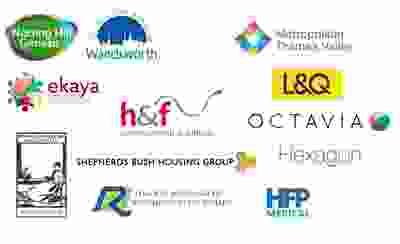 Logos of employers offering Thrive Workplace Scheme membership